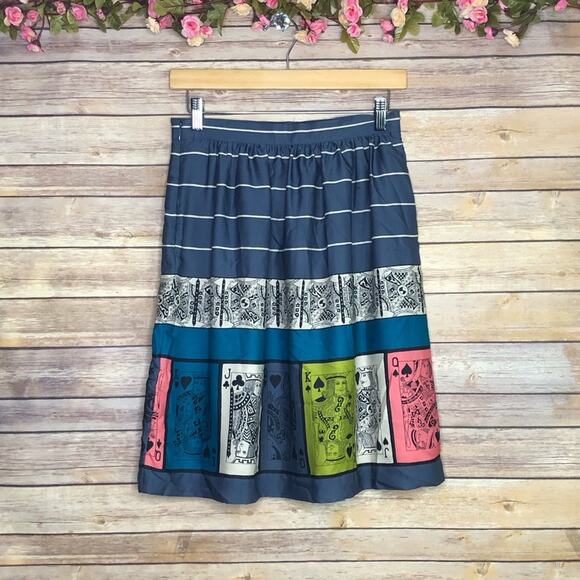 NWT Anthropologie Edmé & Esyllte Pinochle Card Skirt - Picture 3 of 9